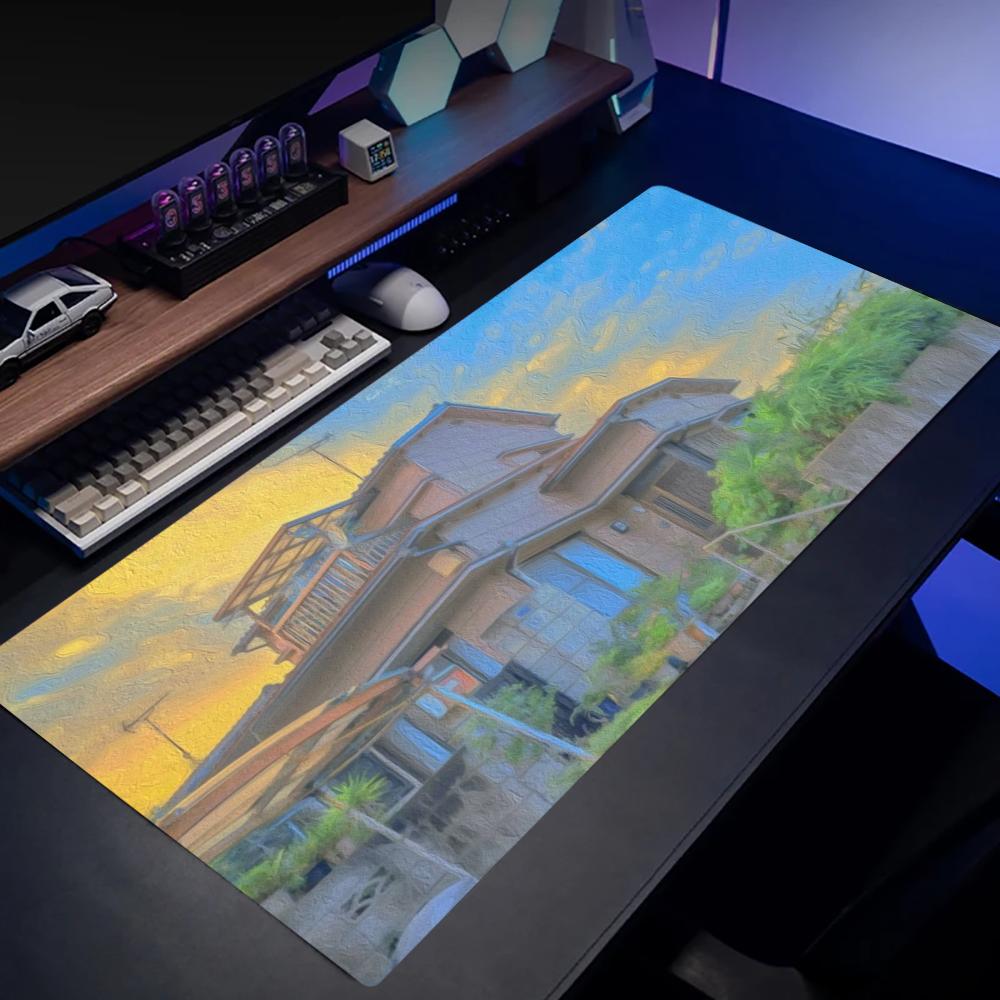 Urban Street View Oil Painting - Desk View Setup review and price