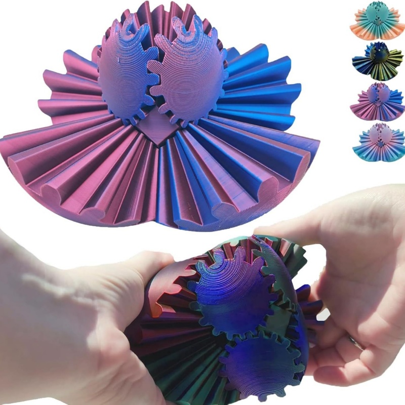 3D Printed Gear Ball Spin Deco - Desk Setup Gear review and price