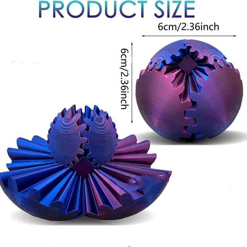 3D Printed Gear Ball Spin Deco - Desk Setup Gear review and price