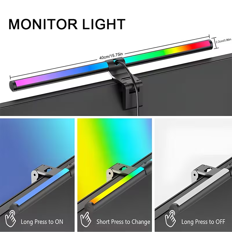 Monitor Light Bar RGB Lightbar - Desk Setup Gear review and price