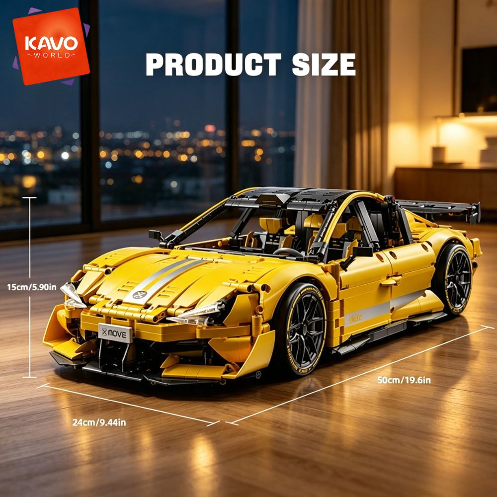 KAVOWORLD 2143pcs Yellow 1:10  - Desk Setup Requirements review and price
