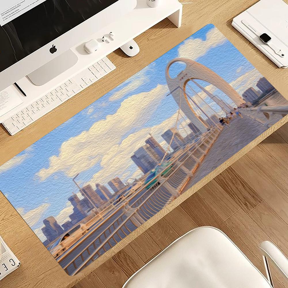 Urban Street View Oil Painting - Desk View Setup review and price