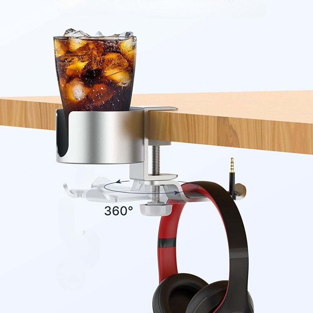 Premium Rotating Cup Holder Al - Desk Setup Office review and price