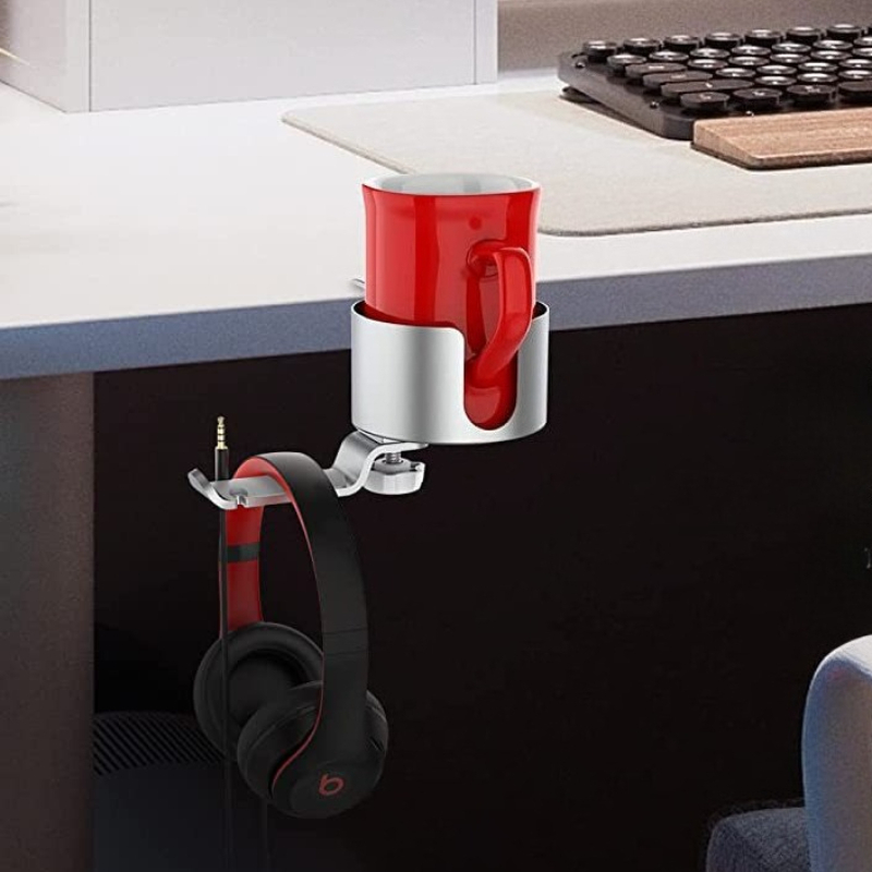 Premium Rotating Cup Holder Al - Desk Setup Office review and price