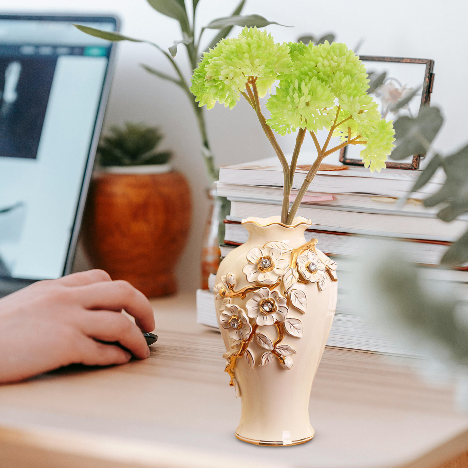 Realistic Faux Succulent Plant - Desk Setup Office review and price