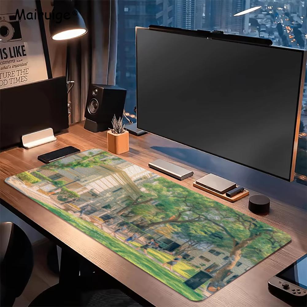 Urban Street View Oil Painting - Desk View Setup review and price