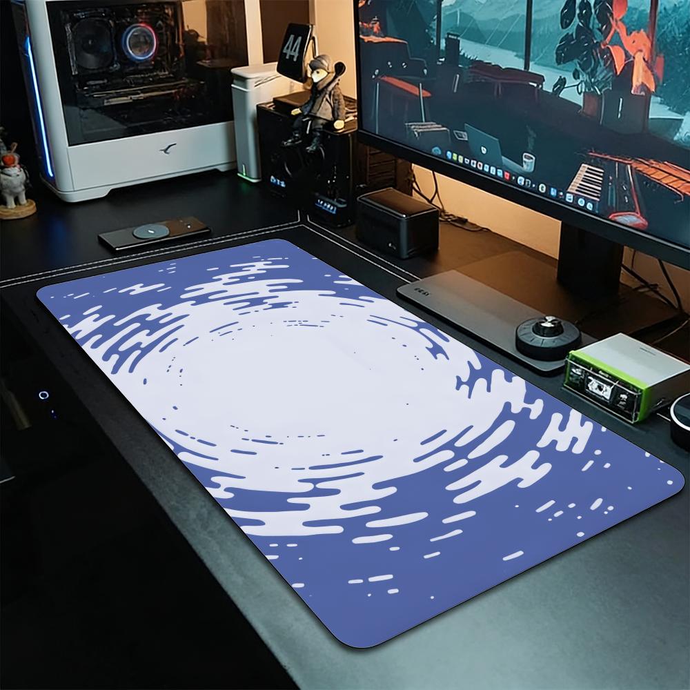 Grey Circular Ripple Fluid Tex - Desk Setup Grey review and price
