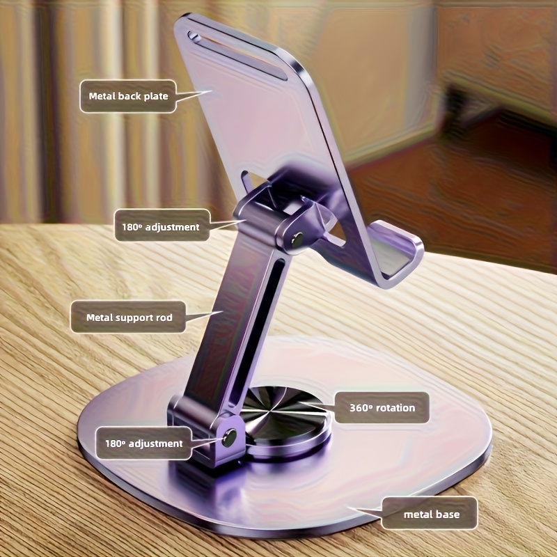 Sturdy Metal Foldable Phone St - Desk Setup Gear review and price