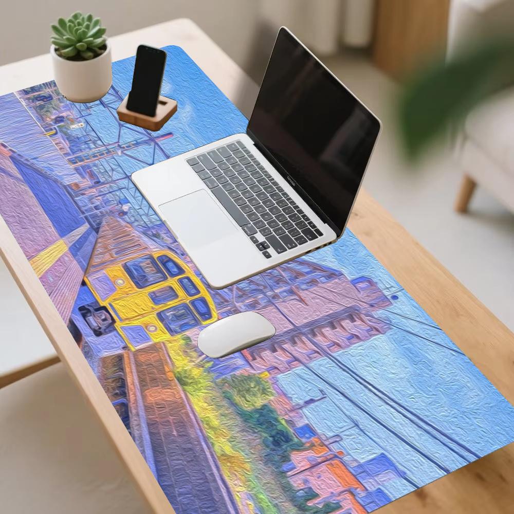 Urban Street View Oil Painting - Desk View Setup review and price