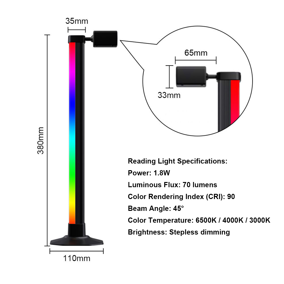Smart Light Bar LED RGB Music  - Desk Setup With Tv review and price