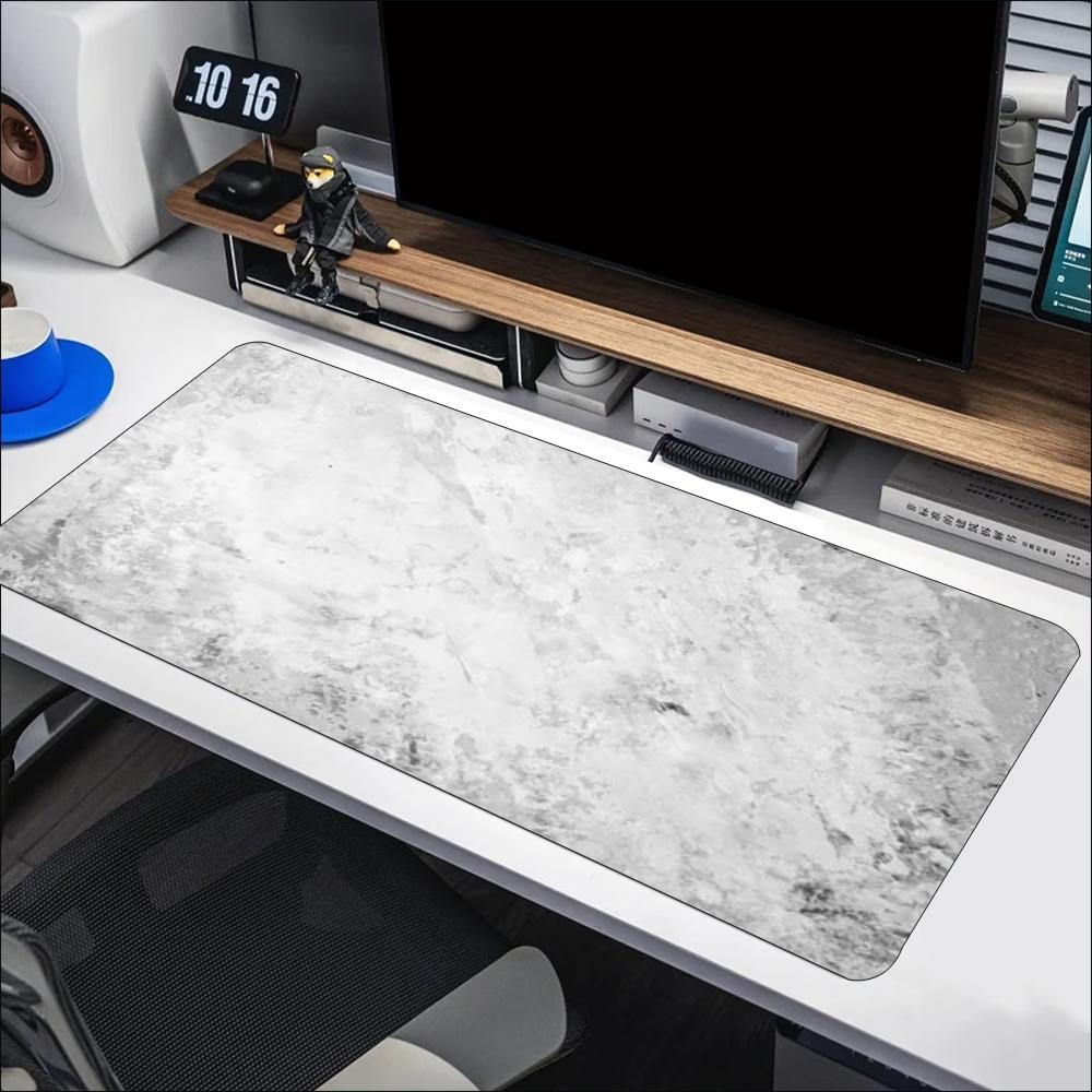 Minimalist Grey Marble Texture - Desk Setup Grey review and price