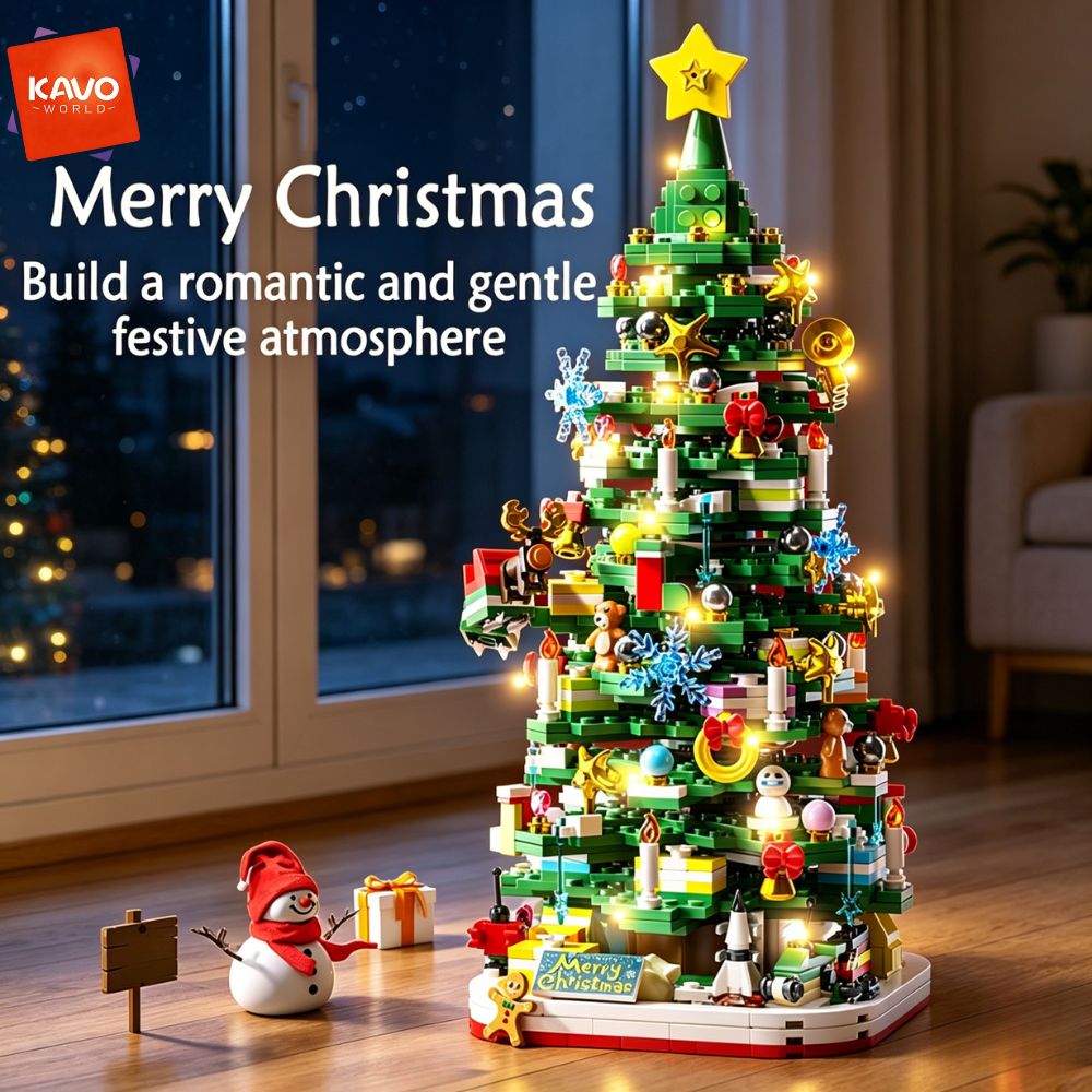 KAVOWORLD 1024pcs Christmas Tr - Desk Setup Needs review and price