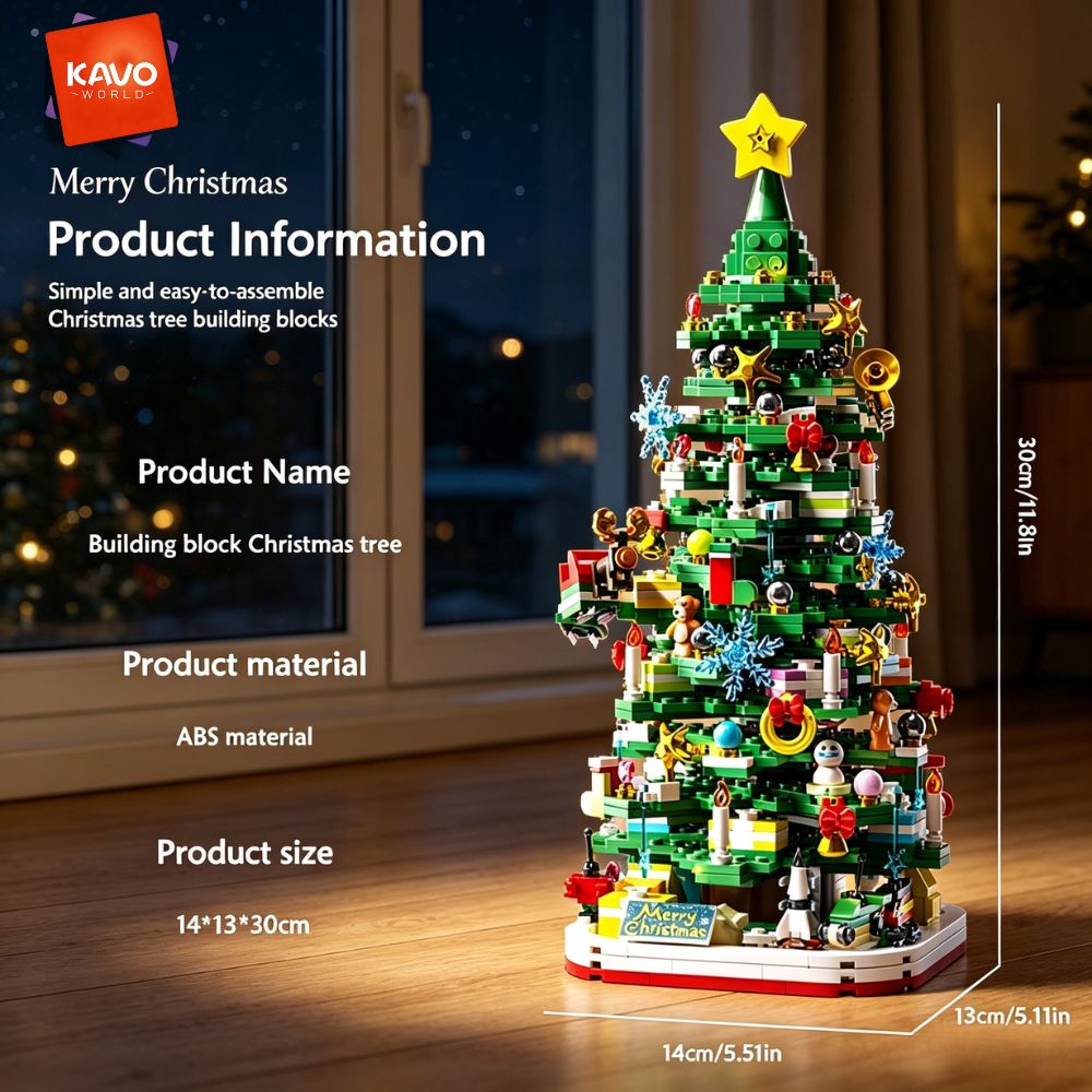 KAVOWORLD 1024pcs Christmas Tr - Desk Setup Needs review and price