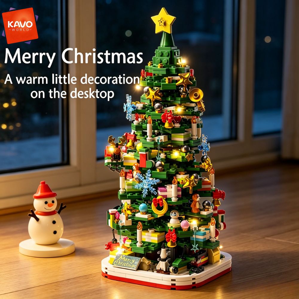 KAVOWORLD 1024pcs Christmas Tr - Desk Setup Needs review and price